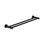 Load image into Gallery viewer, CLASSIC DOUBLE TOWEL RAIL 600MM MATTE BLACK
