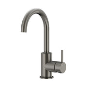 Round Gooseneck Basin Mixer with Cold Start - Shadow