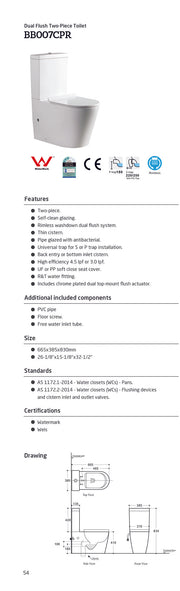 TS FLAY-R RIMLESS TOILET