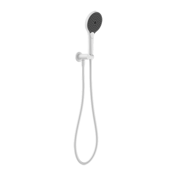 MECCA SHOWER BRACKET WITH AIR SHOWER II MATTE WHITE