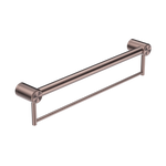 Load image into Gallery viewer, MECCA CARE 32MM GRAB RAIL WITH TOWEL HOLDER 600MM BRUSHED BRONZE
