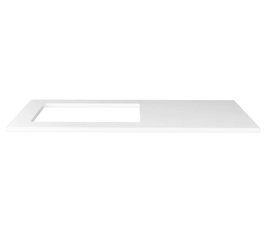 Bondi White Base Laundry Cabinet with 1060mm Pure White Top