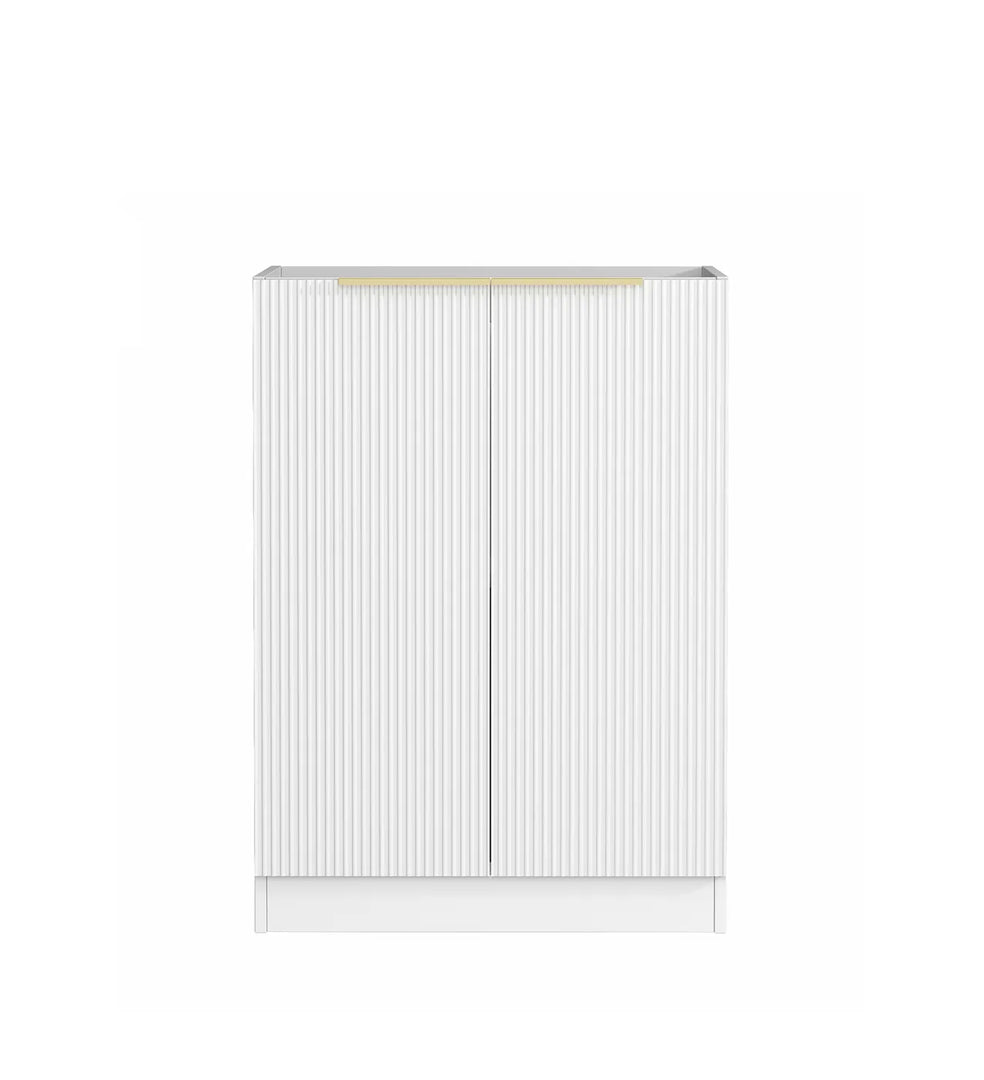Bondi White Base Laundry Cabinet with 1060mm Pure White Top