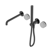 Serenity Progressive Shower System With Spout With Carrara Handle And Slim Shower Gun Metal