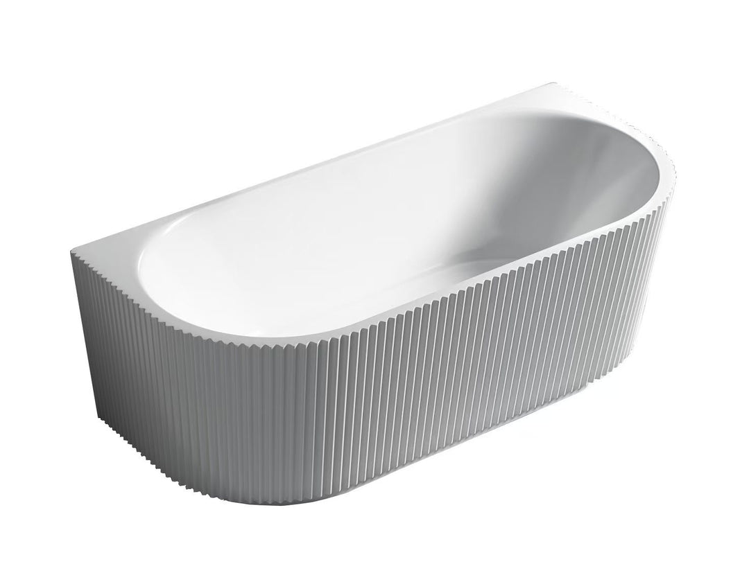 Bingie Fluted Skirt Back to Wall Bath