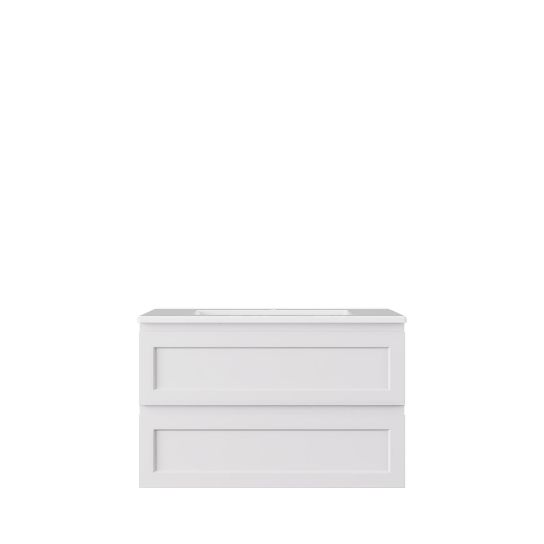Hamilton Federation Wall Hung Cabinet Matte White