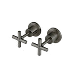 Load image into Gallery viewer, Round Cross Handle Jumper Valve Wall Top Assemblies - Shadow
