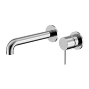 MECCA WALL BASIN/BATH MIXER SEPARATE BACK PLATE 260MM CHROME