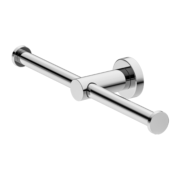 MECCA DOUBLE TOILET ROLL HOLDER CHROME