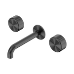 Load image into Gallery viewer, Serenity Wall Basin Set 160mm Spout With Metal Handle Gun Metal
