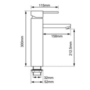 N High Mixer Round Chrome