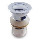 Load image into Gallery viewer, 32/40mm Chrome Brass Basin Pop Up Waste with Overflow
