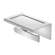 BIANCA TOILET ROLL HOLDER WITH PHONE HOLDER CHROME