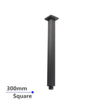Load image into Gallery viewer, Square Gun Metal Grey Ceiling Shower Arm 300mm
