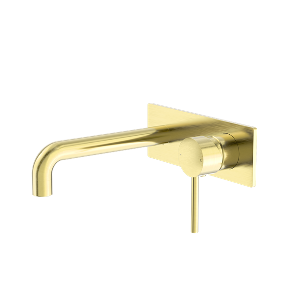 DOLCE WALL BASIN/BATH MIXER BRUSHED GOLD