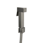 Load image into Gallery viewer, Square Gun Metal Grey Brass Toilet Bidet Spray Kit with Stainless Steel Hose
