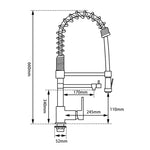 Load image into Gallery viewer, Chrome Double Spout Kitchen Mixer

