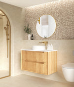Load image into Gallery viewer, Byron Fluted with Stone Top
