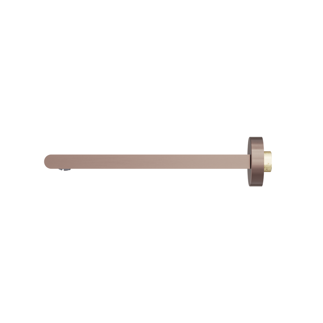 BIANCA FIXED BATH SPOUT ONLY 240MM BRUSHED BRONZE