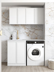 Laundry Kit 1305B Hampshire White with Matte White Top