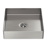 Load image into Gallery viewer, OPAL SQUARE 400MM STAINLESS STEEL BASIN BRUSHED NICKEL
