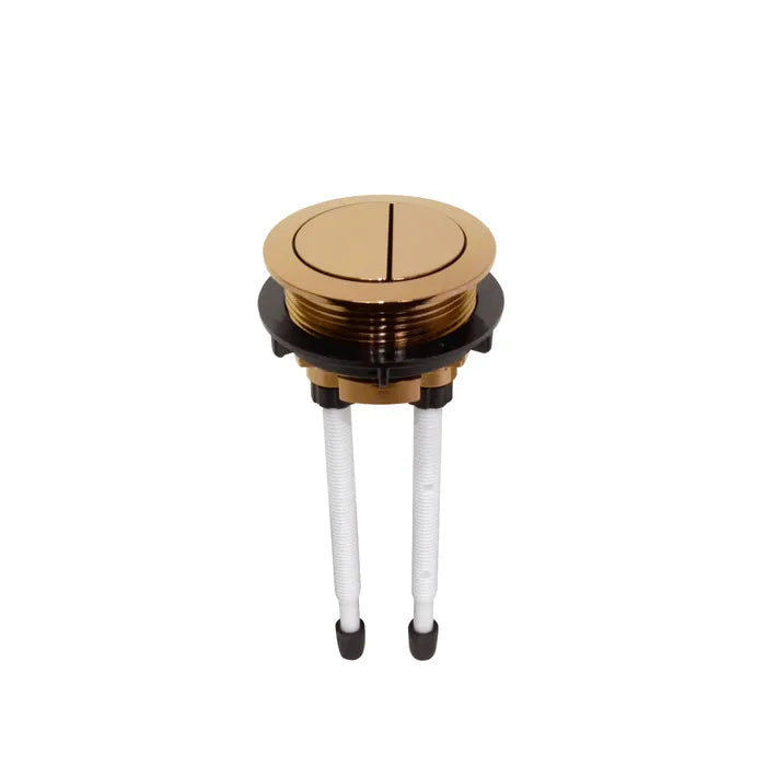 Round Toilet Flush Button Rose Gold