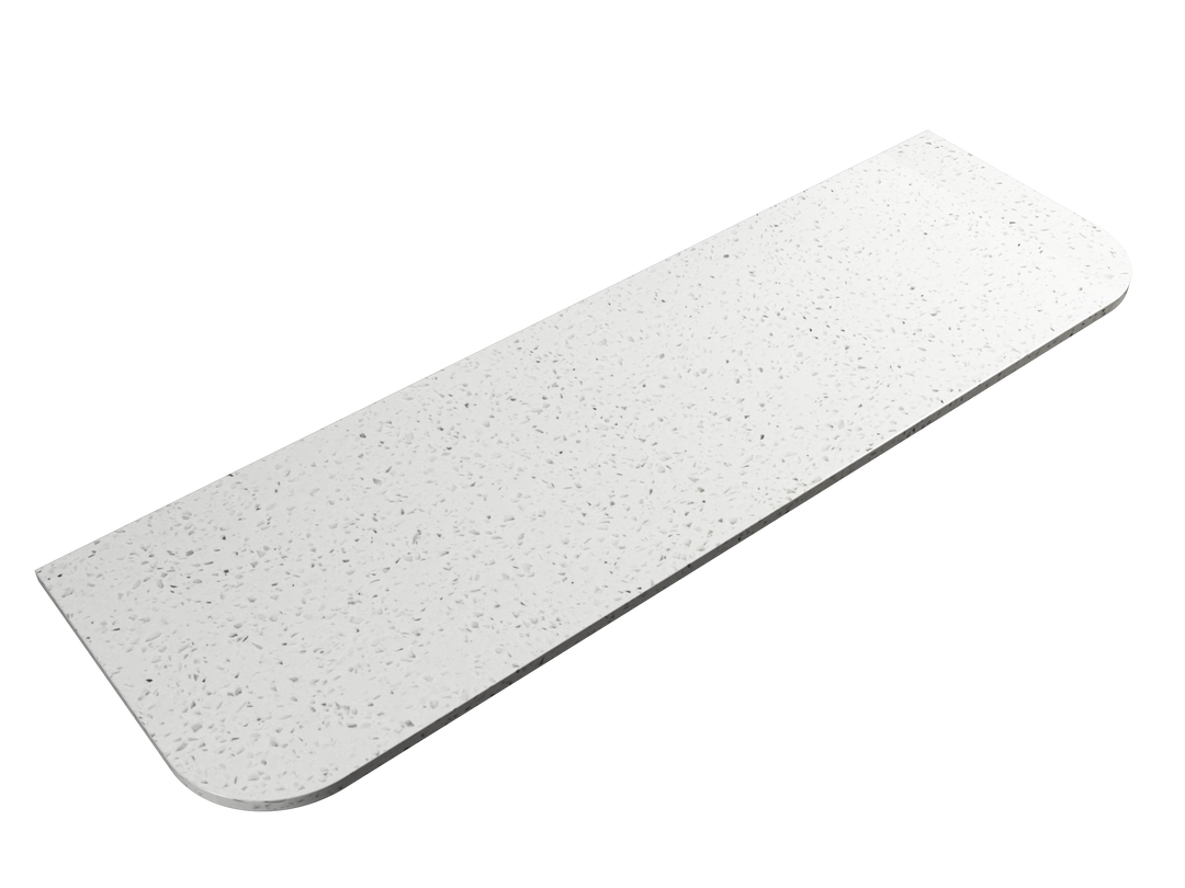 Snow curved flat stone top