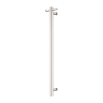 Load image into Gallery viewer, MECCA 240V SINGLE VERTICAL HEATED TOWEL RAIL BRUSHED NICKEL
