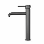 Load image into Gallery viewer, LUCID PIN Series Round Brushed Gun Metal Grey Tall Basin Mixer
