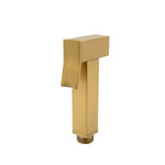 Load image into Gallery viewer, Square Brushed Brass Brass Toilet Bidet Spray Kit with Stainless Steel Hose
