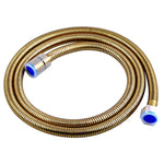 Load image into Gallery viewer, Flexible Brushed Brass Stainless Steel Shower Hose 1500mm
