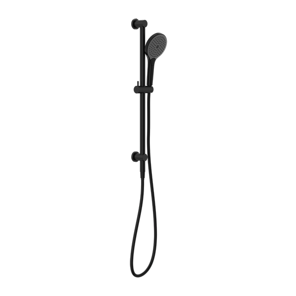 MECCA SHOWER RAIL WITH AIR SHOWER II MATTE BLACK