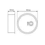 Load image into Gallery viewer, Round White Arete Stone Granite Single Bowl Stone Kitchen Sink 460mm
