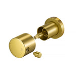 Load image into Gallery viewer, Round Brushed Brass Shower Wall Taps
