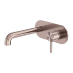 Load image into Gallery viewer, Zen SS316L Wall Basin/Bath Mixer 185mm Spout Brushed Bronze
