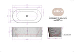 Load image into Gallery viewer, Attica Noosa Back To Wall Bathtub
