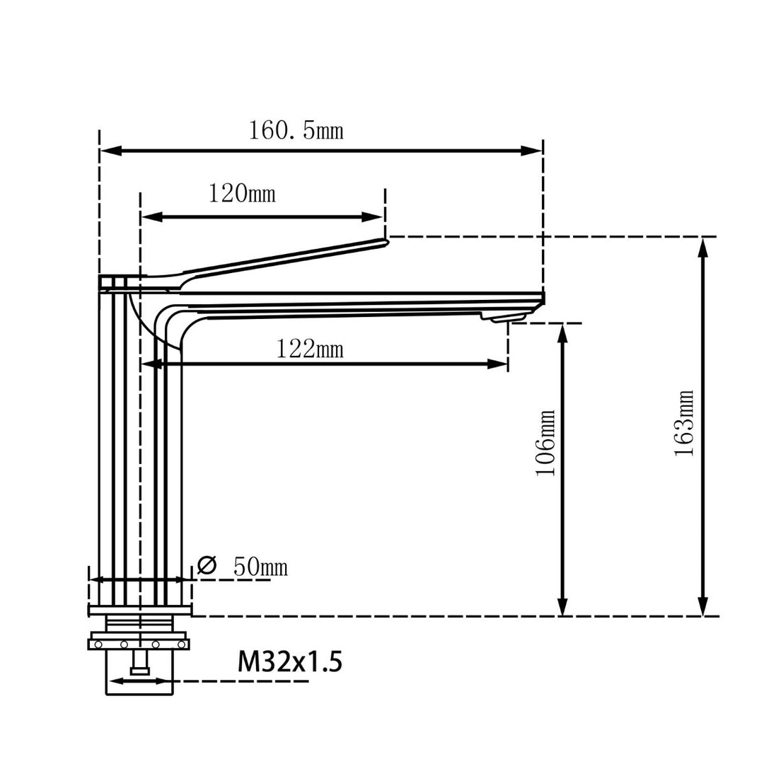 RUSHY Series Chrome Basin Mixer