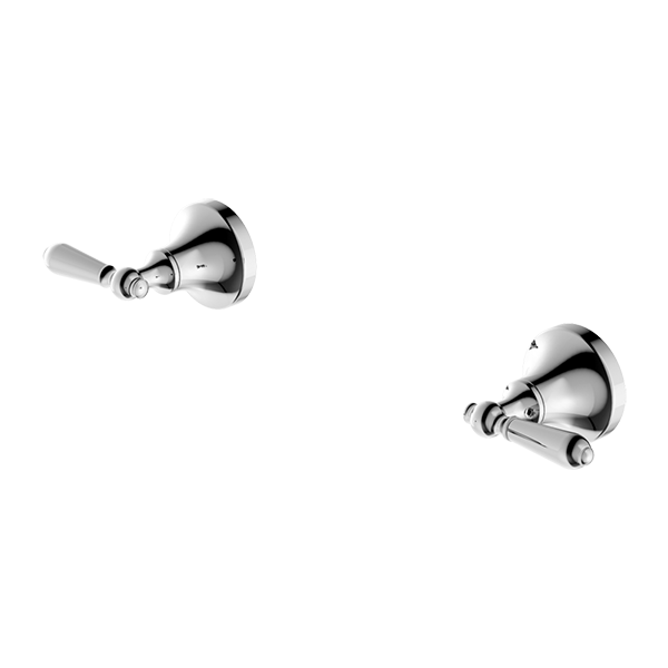 YORK WALL TOP ASSEMBLIES WITH METAL LEVER CHROME