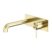 MECCA WALL BASIN/BATH MIXER 230MM BRUSHED GOLD