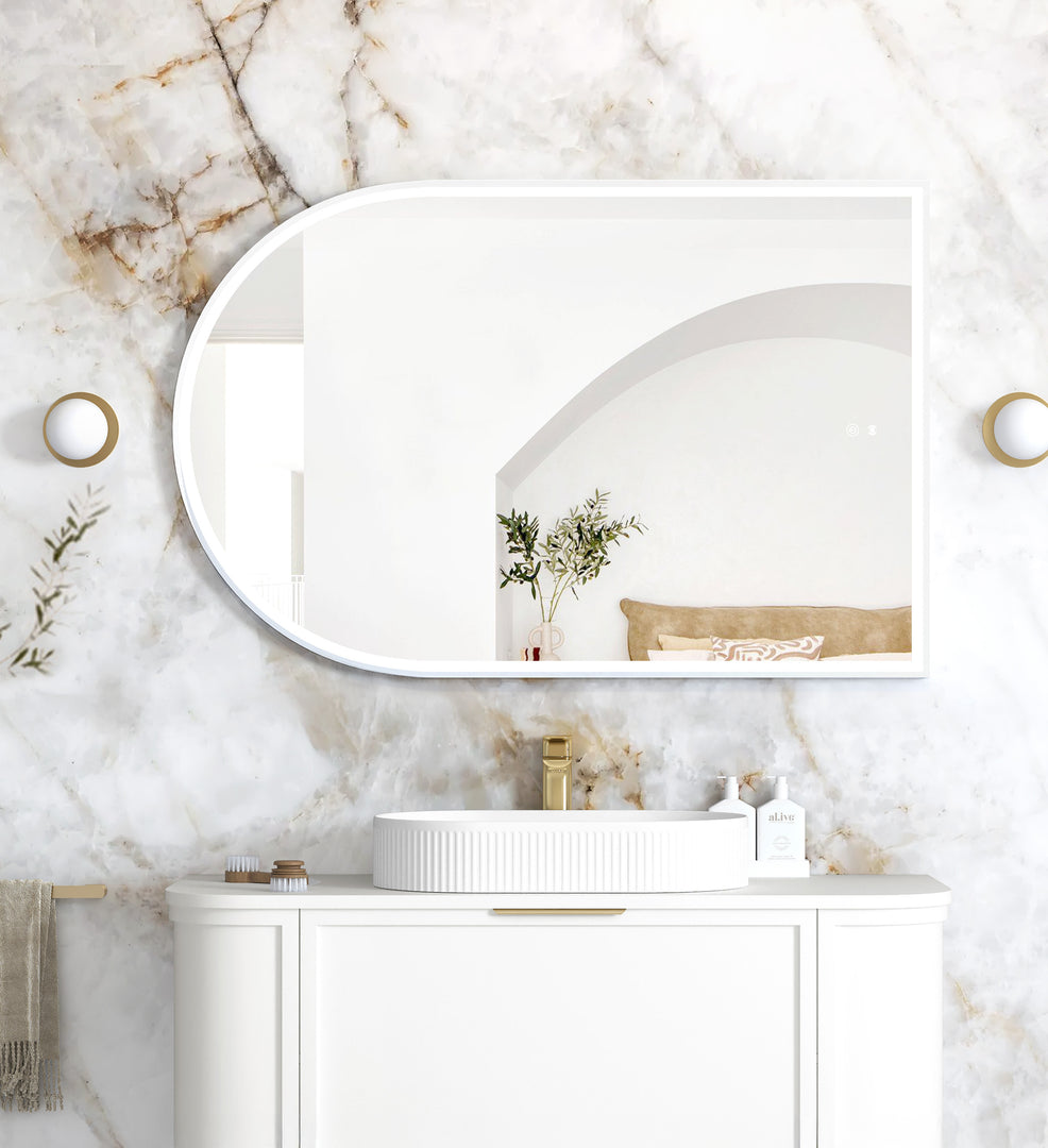 LED Archie Metal Frame Mirror 1200x800