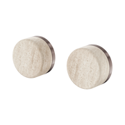 Serenity Wall Top Assembly With Rome Travertine Handle Brushed Bronze