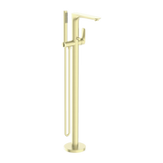 BIANCA FREESTANDING BATH MIXER WITH HAND SHOWER BRUSHED GOLD