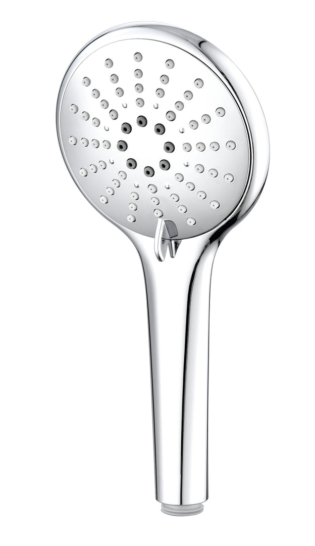 Round Hand Shower Three-Function - Polished Chrome