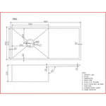 Load image into Gallery viewer, Round Corner Stainless Steel Gun Metal Grey PVD Coating Single Bowl with Drain Board Kitchen Sink(with Bottom Tray) 960*450*230mm
