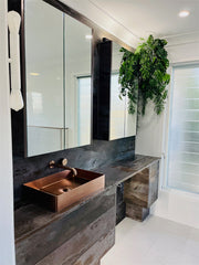 OPAL RECTANGLE STAINLESS STEEL BASIN BRUSHED BRONZE