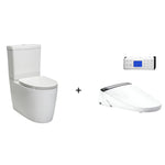Load image into Gallery viewer, Grande BTW Toilet Suite with Bidet Seat Plus (Handheld Remote) Rear or Side Water Inlet 76077A-SST-0 + 76993A-0 + 31258A-N-0
