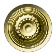 KITCHEN SINK BASKET WASTE BRUSHED GOLD