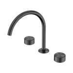Load image into Gallery viewer, Serenity Bath/Kitchen Set Arc Spout With Metal Handle Gun Metal
