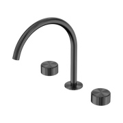 Serenity Bath/Kitchen Set Arc Spout With Metal Handle Gun Metal