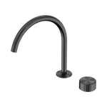 Load image into Gallery viewer, Serenity Progressive Bath/Kitchen Mixer Arc Spout With Metal Handle Gun Metal
